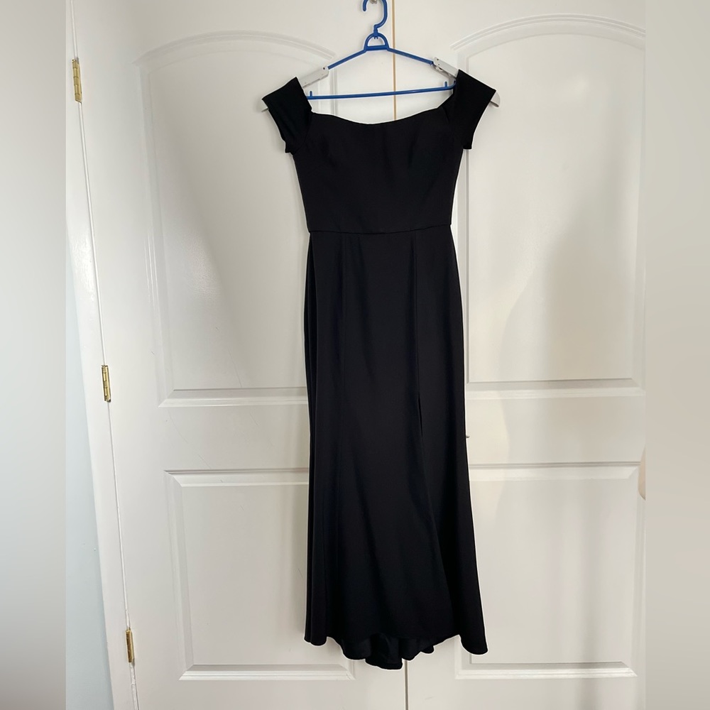 Amsale BLACK Eden dress size 8 - Picture 3 of 9